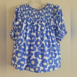 JODIFL Sz Small Floral Puff Sleeve Top